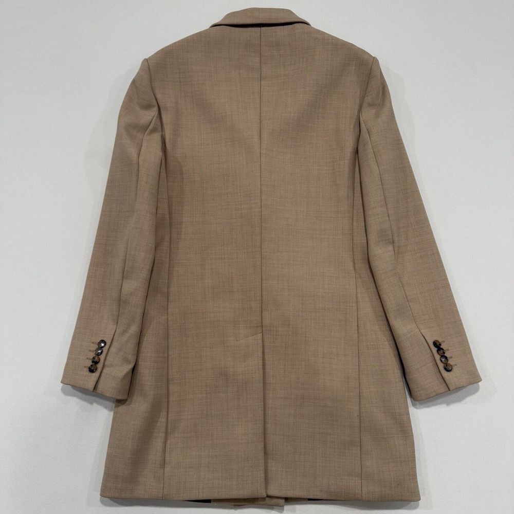 Zara Man Overcoat Blazer Brown Tan Men's L Bottom Closure - Picture 2 of 14